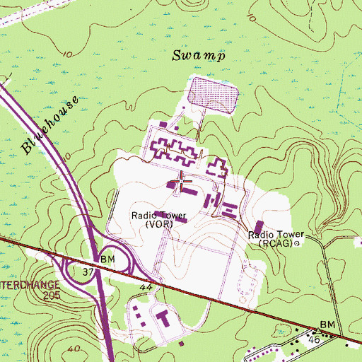 Topographic Map of Charleston Southern University Lightsey Chapel, SC