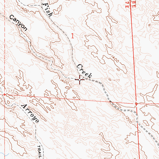 Topographic Map of Sandstone Canyon, CA