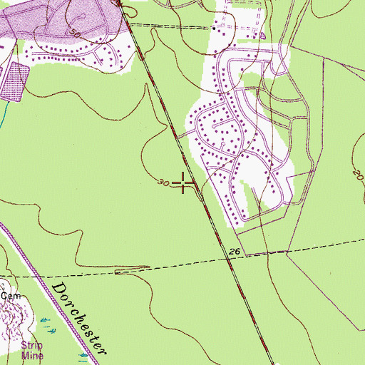 Topographic Map of Beautiful Savior Lutheran Church, SC