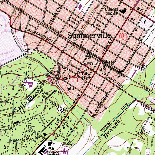 Topographic Map of Church of Epiphany, SC