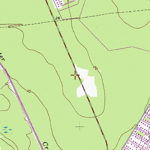 Topographic Map of Grace Lutheran Church, SC