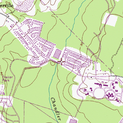 Topographic Map of Miles Road Baptist Church, SC
