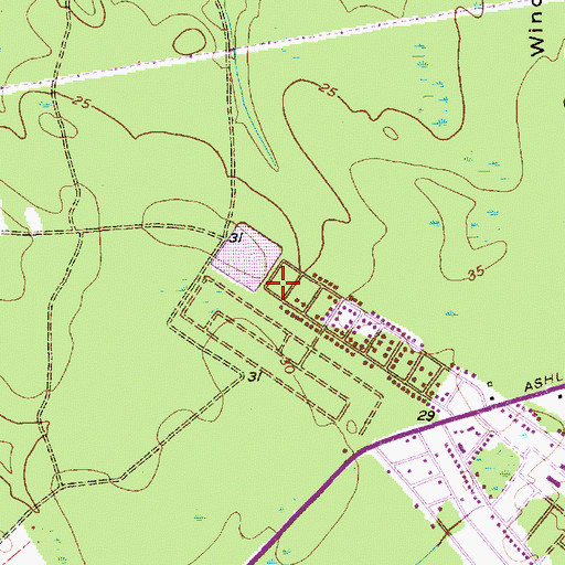 Topographic Map of Sharing the Word Church of God and Christ Apostolic Church, SC