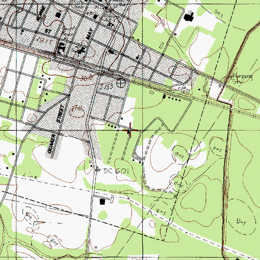 Topographic Map of Saint George Pentecostal Holiness Church, SC