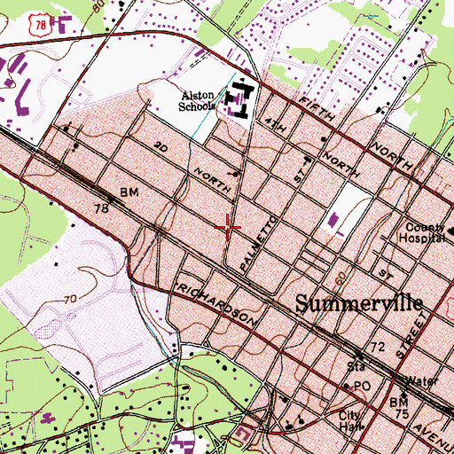 Topographic Map of Victory In Praise Tabernacle, SC