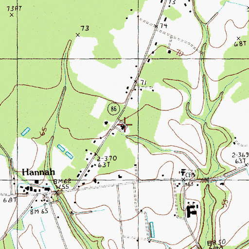 Topographic Map of Bethlehem United Methodist Church, SC