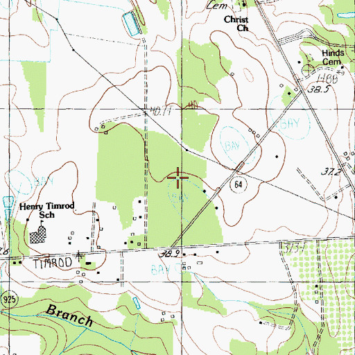 Topographic Map of Judea Apostolic Church, SC