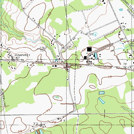 Topographic Map of Kingsburg Pentecostal Holiness Church, SC