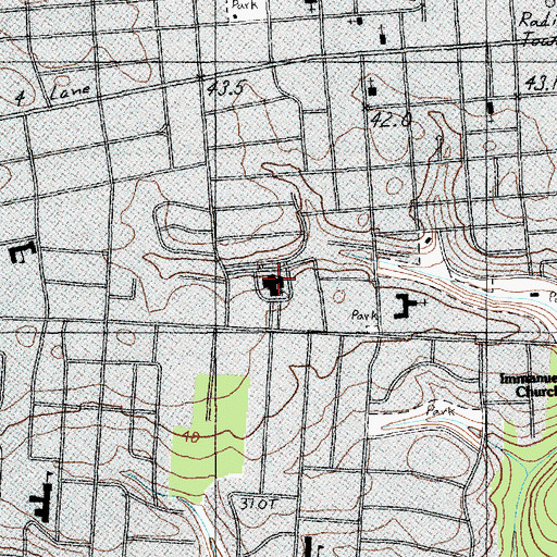 Topographic Map of Korean Baptist Mission, SC