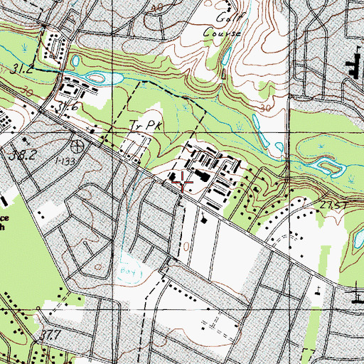Topographic Map of Lifespring Church, SC
