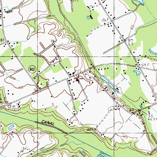 Topographic Map of Lynches River Free Will Baptist Church, SC