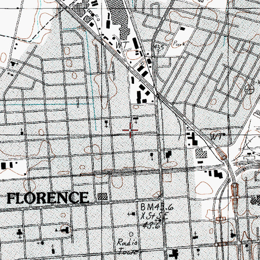 Topographic Map of Majority Baptist Church, SC