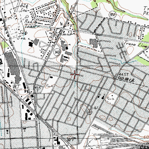 Topographic Map of Mount Sinai Holiness Church, SC