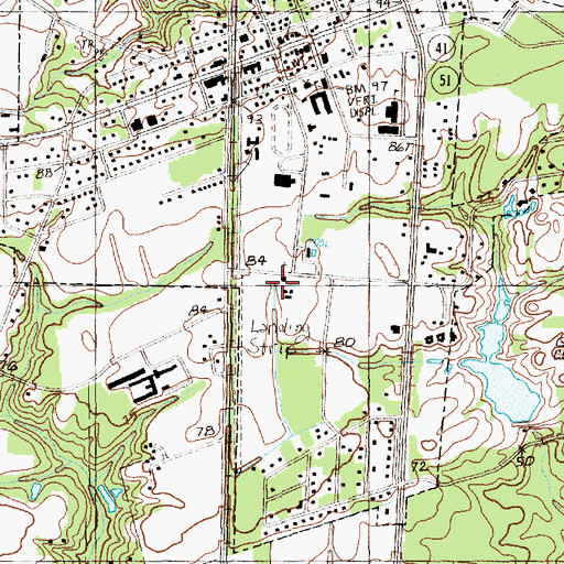 Topographic Map of Nazareth African Methodist Episcopal Church, SC