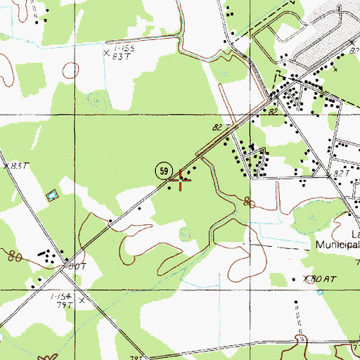 Topographic Map of New Life Seventh Day Adventist Church, SC