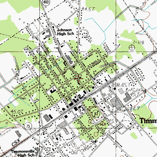 Topographic Map of Zion Temple Pentecostal Assemblies of the World Church, SC