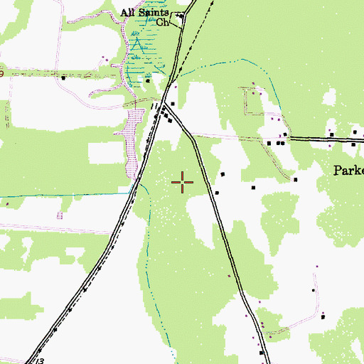 Topographic Map of Belin United Methodist Church, SC