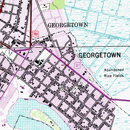 Topographic Map of First Church of God, SC