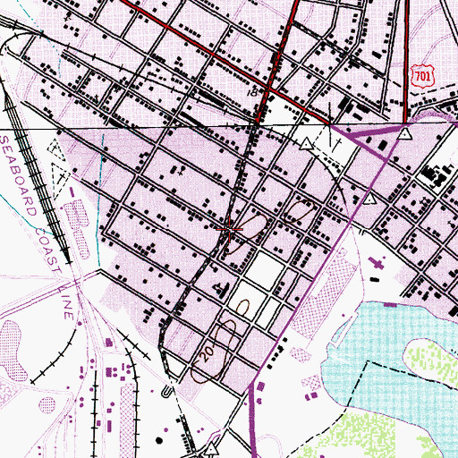 Topographic Map of Mount Zion Baptist Church, SC