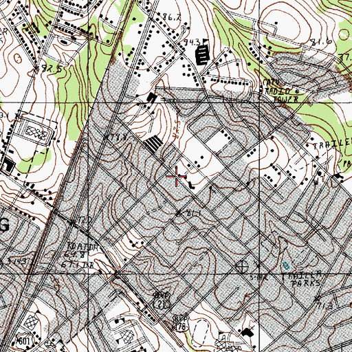 Topographic Map of Pilgrim Glorious Church of God, SC