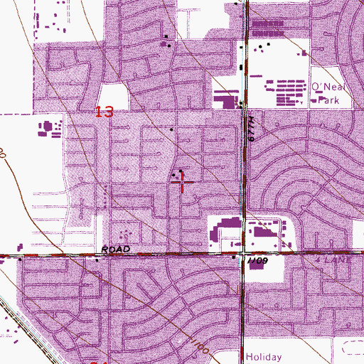 Topographic Map of Ironwood Terrace, AZ