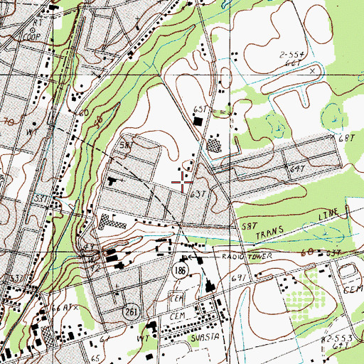 Topographic Map of Evangelistic Temple Wat Church, SC