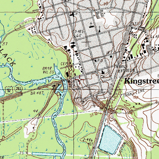 Topographic Map of First Old Mount Zion African Methodist Episcopal Church, SC