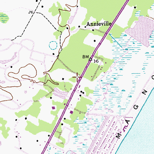 Topographic Map of Saint Peter Lutheran Church, SC