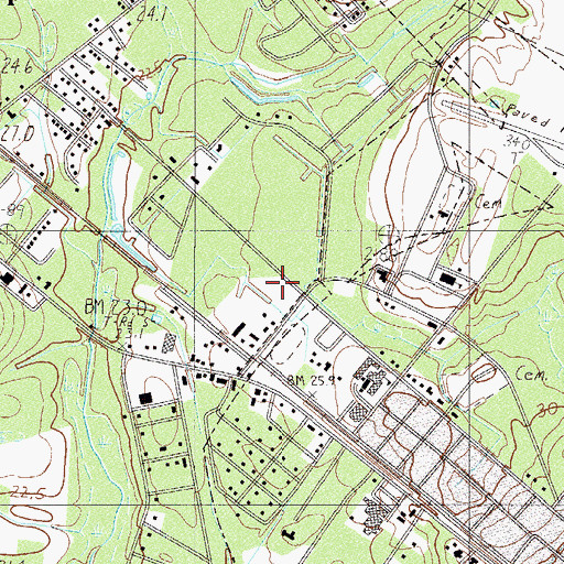 Topographic Map of Community Faith Fellowship Church, SC