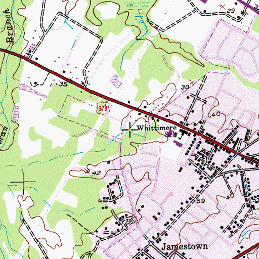 Topographic Map of Faith Temple Church of God in Christ, SC