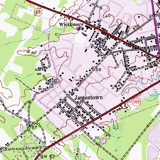 Topographic Map of House of God Miracle Temple, SC