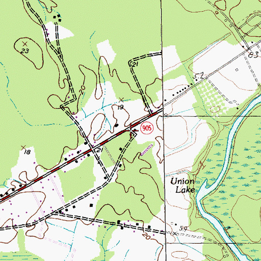 Topographic Map of The Prayer Center, SC