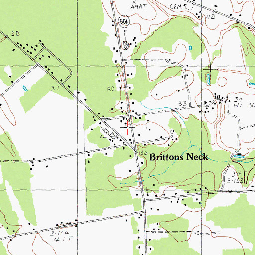 Topographic Map of Bethel African Methodist Episcopal Church, SC