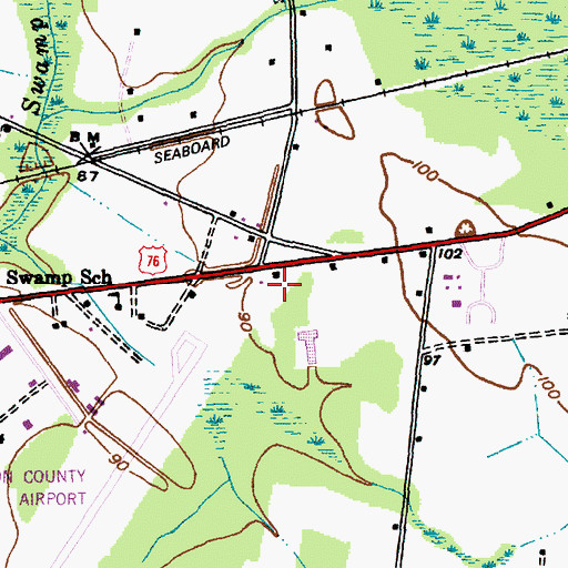 Topographic Map of Christian Faith Baptist Church, SC