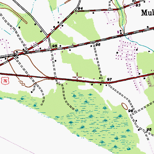 Topographic Map of Church of Christ, SC
