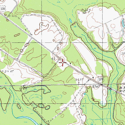 Topographic Map of Daviston Church of God, SC