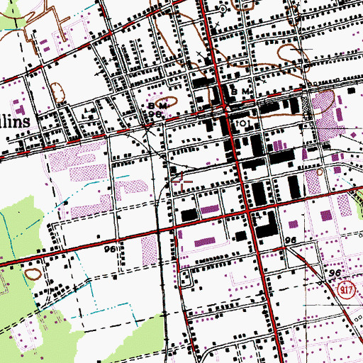 Topographic Map of First Faith Assembly Church, SC
