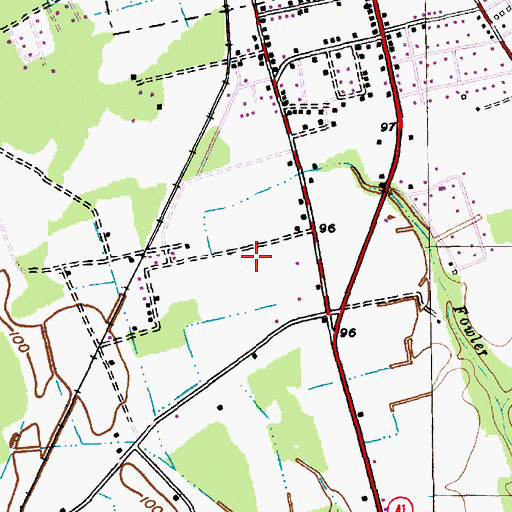 Topographic Map of Highway Church of Christ, SC