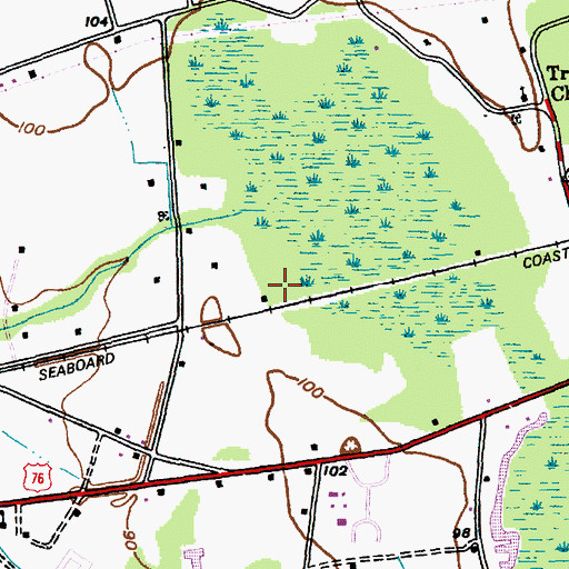 Topographic Map of Kingdom Hall of Jehovahs Witnesses, SC