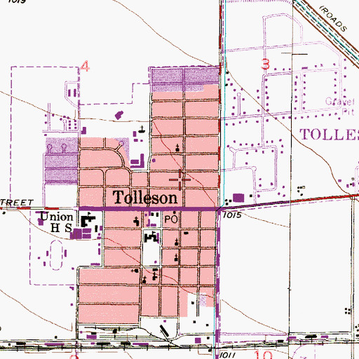 Topographic Map of J and M Trailer Park, AZ