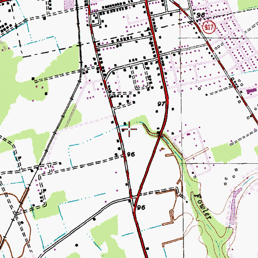 Topographic Map of Mullins Freewill Baptist Pentecostal Faith, SC