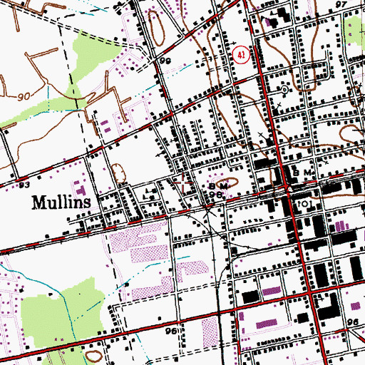 Topographic Map of Progressive Church of Our Lord Jesus Christ, SC