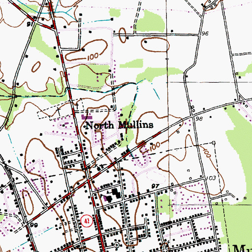 Topographic Map of The First Pentecostal Holiness Church, SC