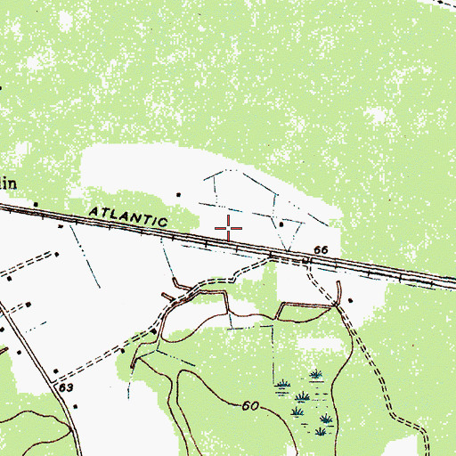 Topographic Map of West Marion Baptist Church, SC