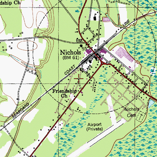 Topographic Map of Williams Chapel African Methodist Episcopal Church, SC