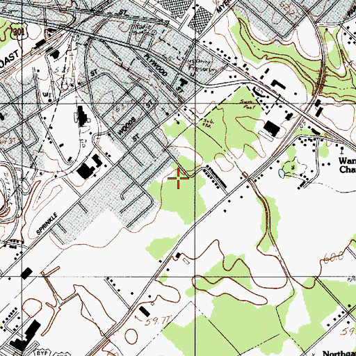 Topographic Map of Garden City Church of Christ, SC
