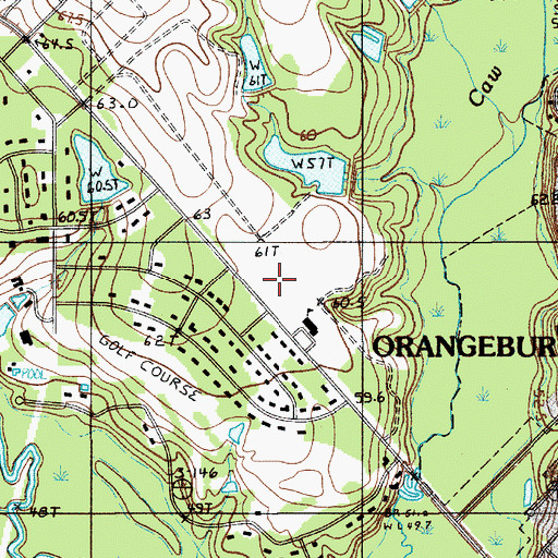 Topographic Map of Holy Trinity Catholic Church, SC