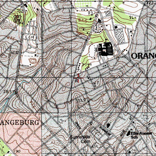Topographic Map of Northside Baptist Church, SC