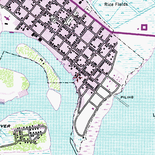 Topographic Map of Harborwalk Marina, SC