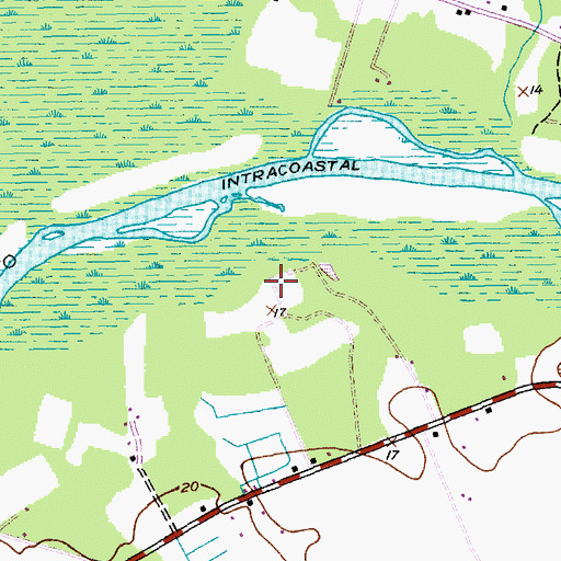 Topographic Map of Osprey Marina, SC
